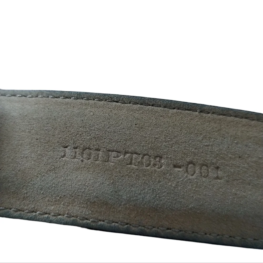 MEN'S TRAFALGAR‎ BLACK GENUINE  LEATHER BELT SIZE 44/110cm #1101PY03-001